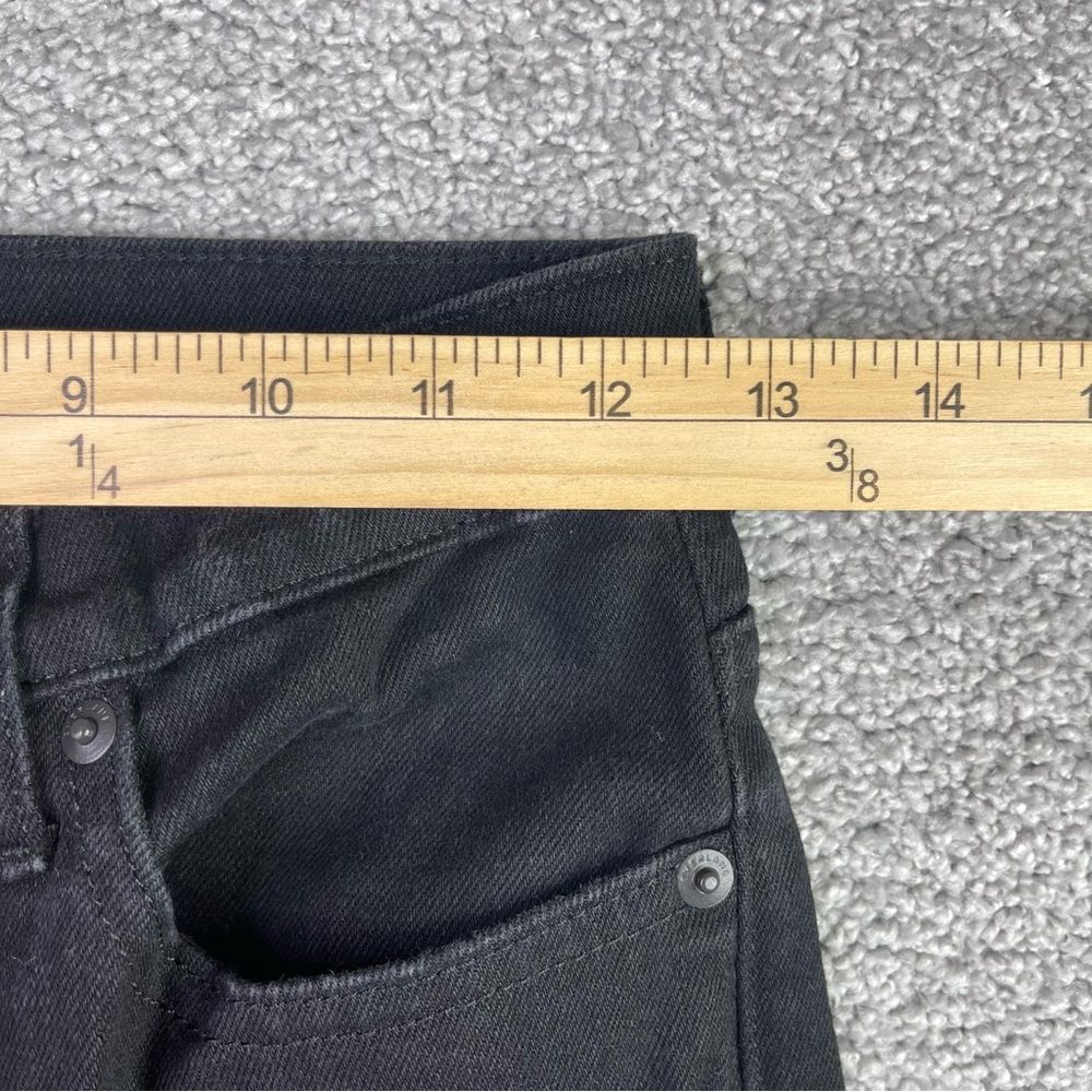 Everlane Jeans Women’s 25 Black Ankle Skinny Mid-Rise Denim Frayed Hem - Picture 7 of 11